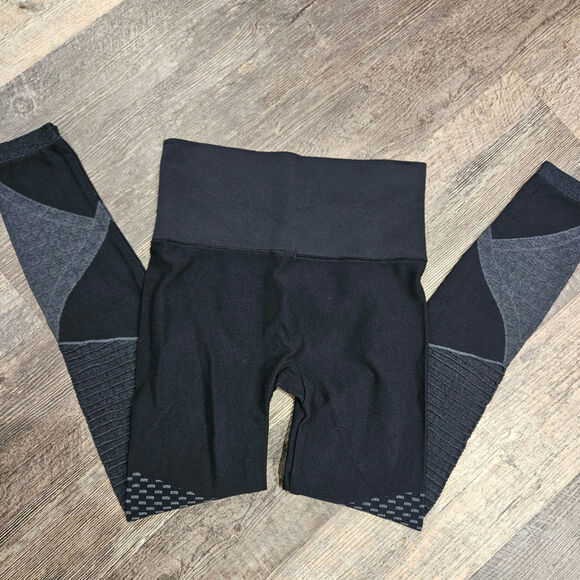 Spanx seamless high rise legging Blue textured small tummy control 547 - Picture 6 of 6